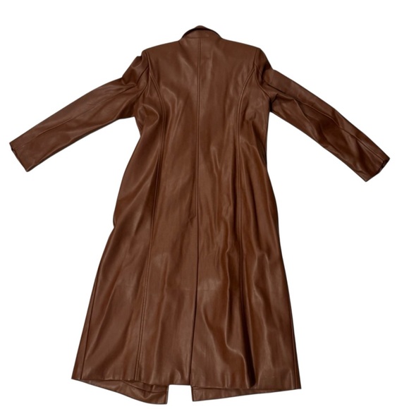 Avec Les Filles Brown Trench Coat size large - Picture 2 of 5
